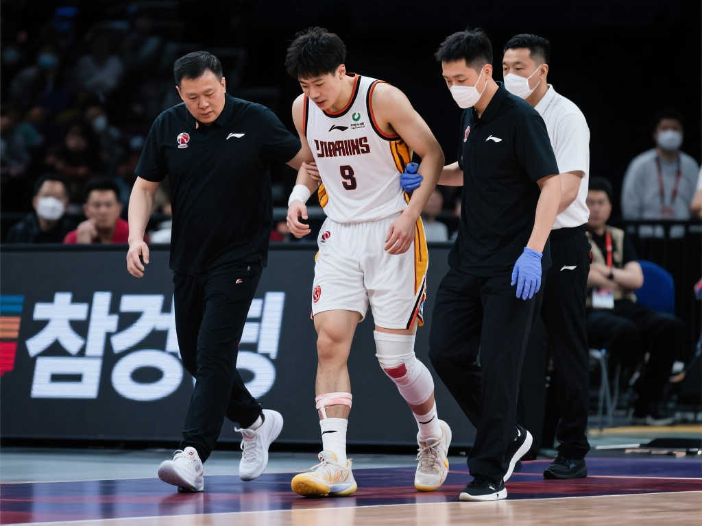 崔永熙热身正酣突遇伤病 左腿受伤无奈被扶离场 崔永熙热身正酣突遇伤病 左腿受伤无奈被扶离场